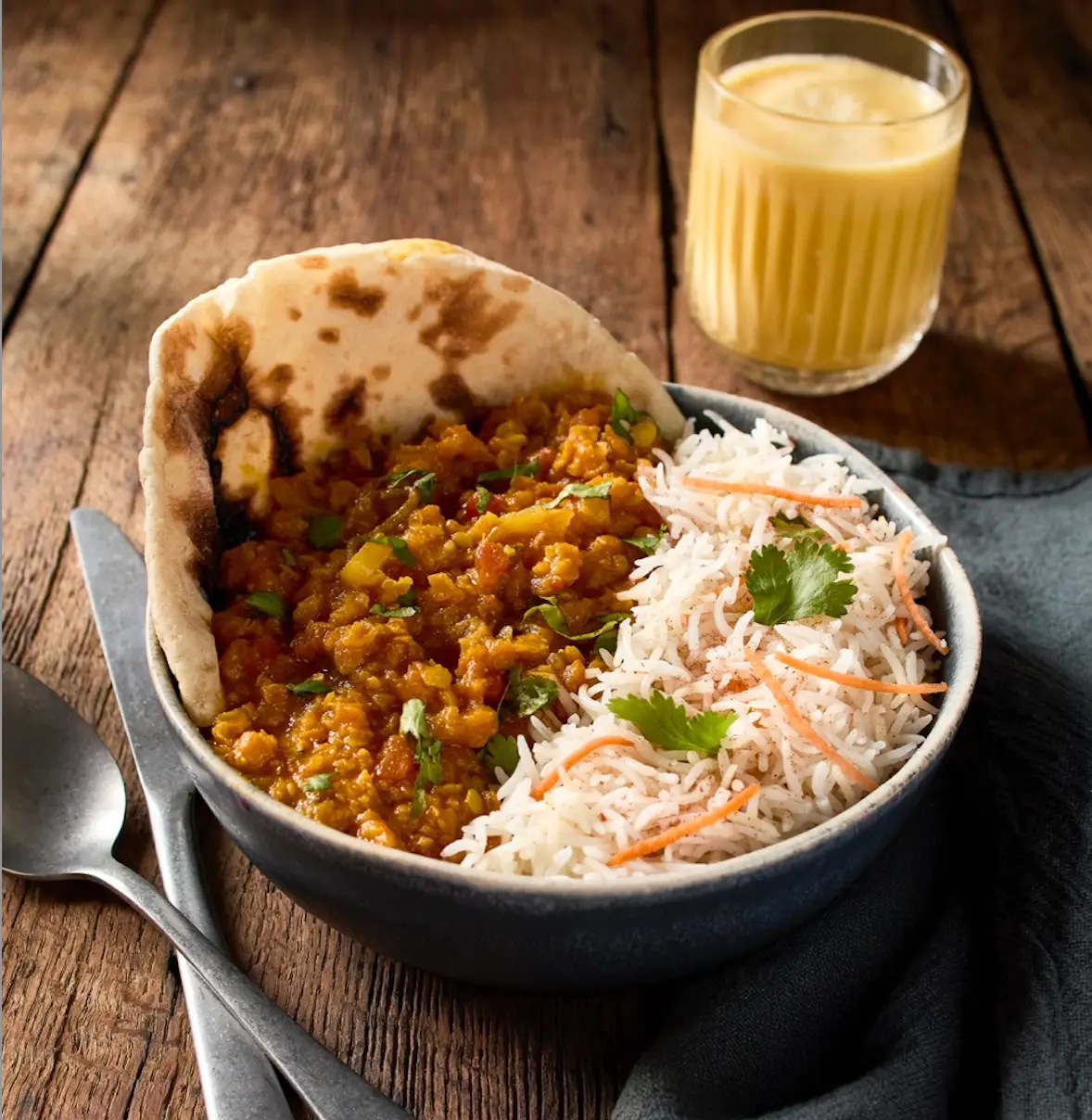 assiette de daal de lentilles