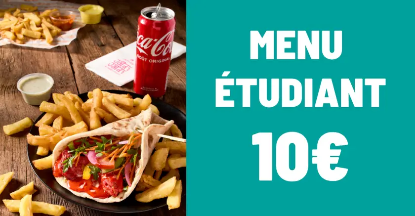 Menu étudiant Jaldi Jaldi